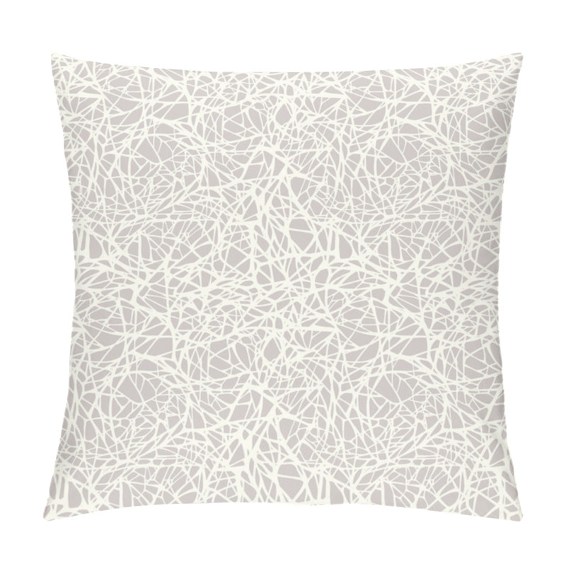 Personality  Seamless Pattern With Hand Drawn Abstract Geometric Ornament Pillow Covers