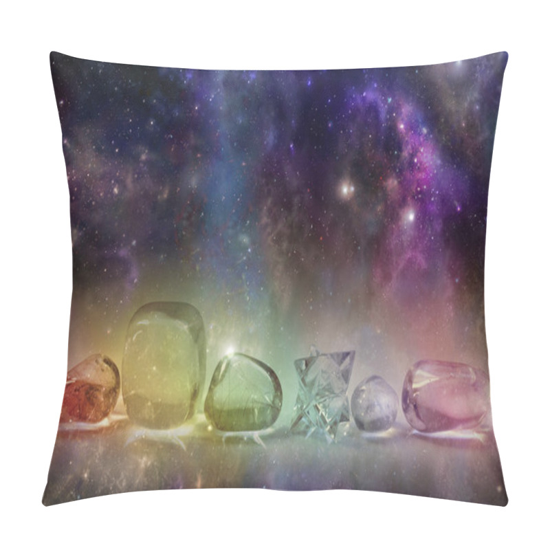 Personality  Cosmic Healing Crystals Pillow Covers