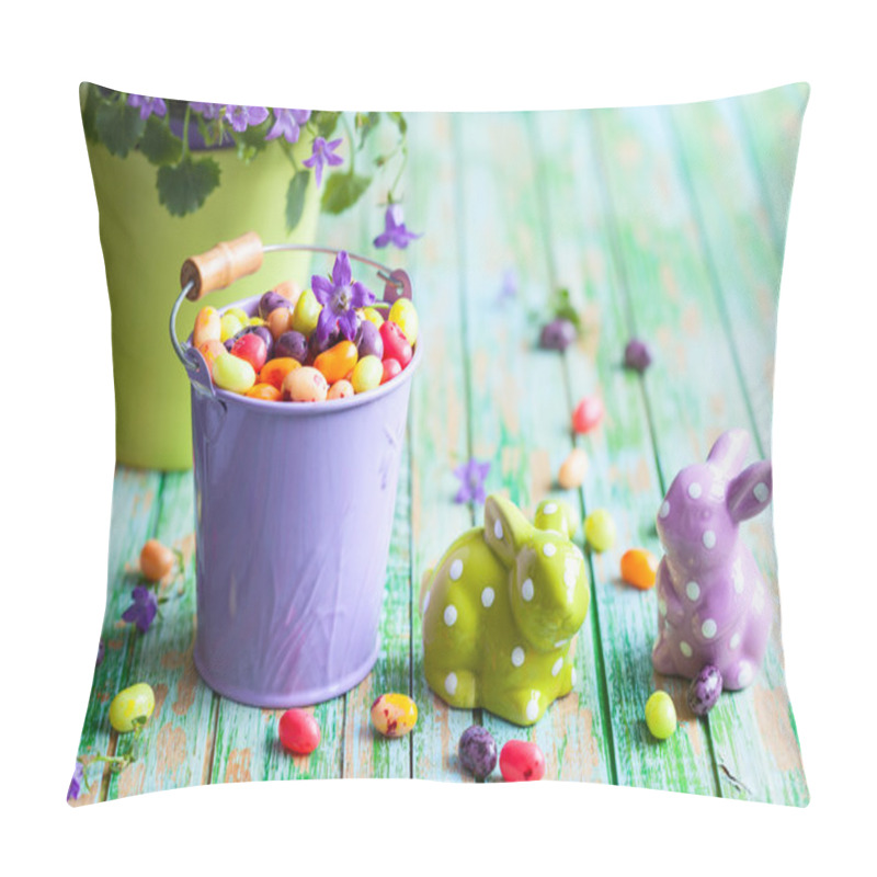 Personality  Easter Rabbits And Candy Pillow Covers