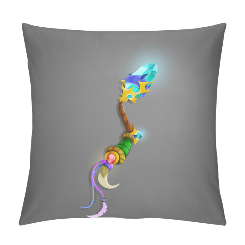 Personality  Magic Wand For Games. Illustration. Pillow Covers