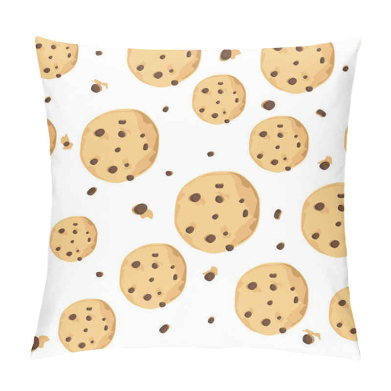 Personality  Seamless Pattern With Cookies Pillow Covers