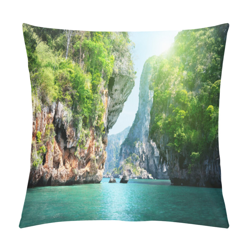 Personality  Rocks And Sea In Krabi Thsiland Pillow Covers