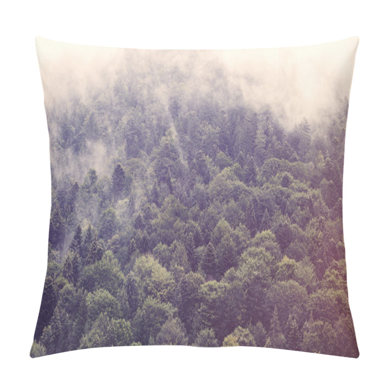 Personality  Fog In The Fir Forest Pillow Covers