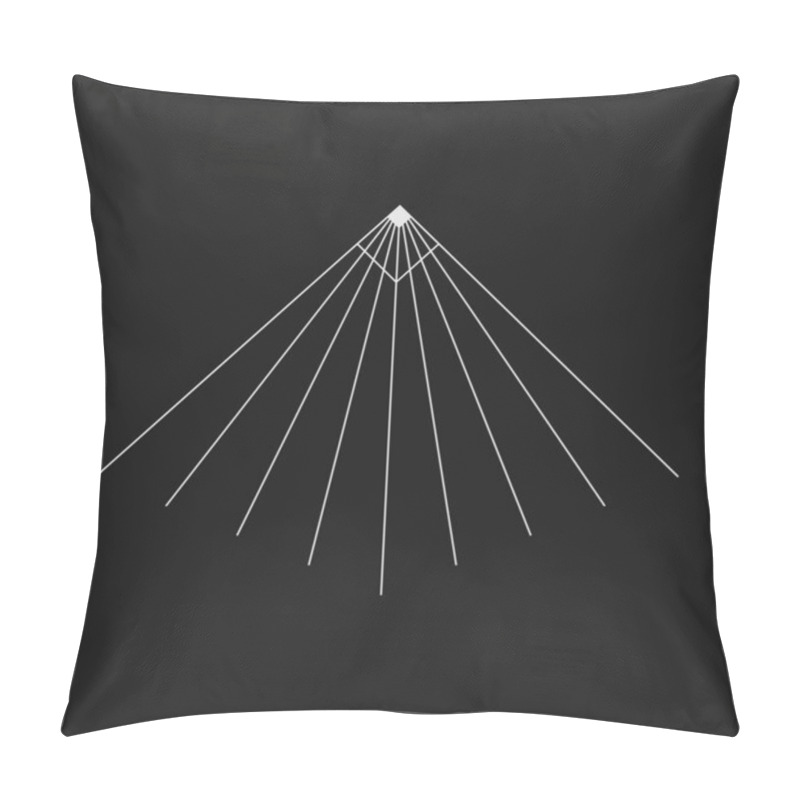 Personality  Retrofuturistic Perspective Tunnel. Cyber Retro Design Element. Wireframe Tunnel In Cyberpunk 80s Style. Perspective Geometry For Poster, Cover, Merch In Retrowave Style. Vector Pillow Covers