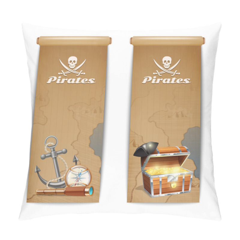 Personality  Pirate Banner Vertical Pillow Covers