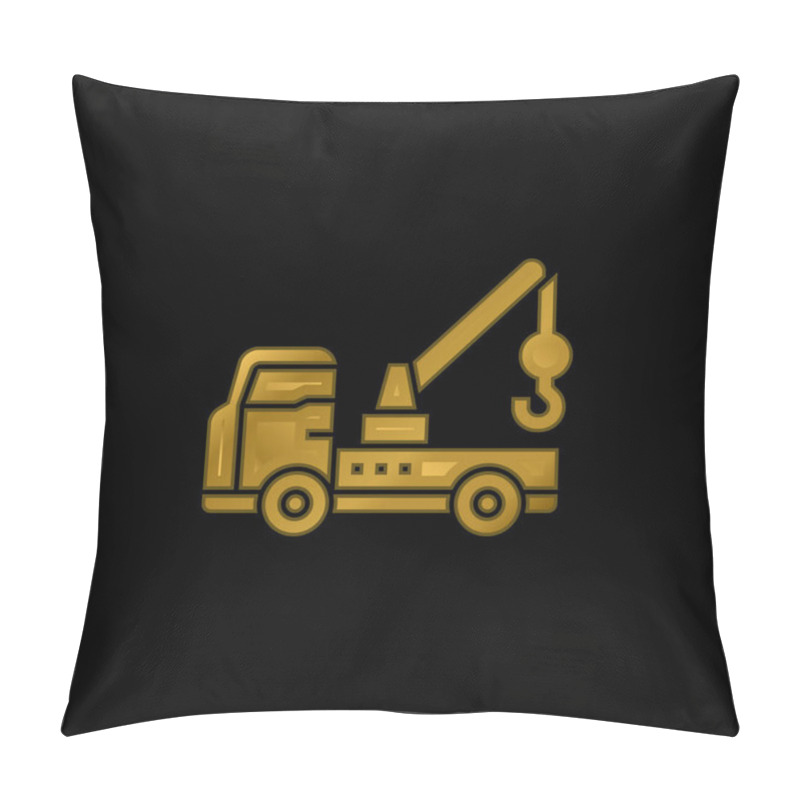 Personality  Breakdown Gold Plated Metalic Icon Or Logo Vector Pillow Covers