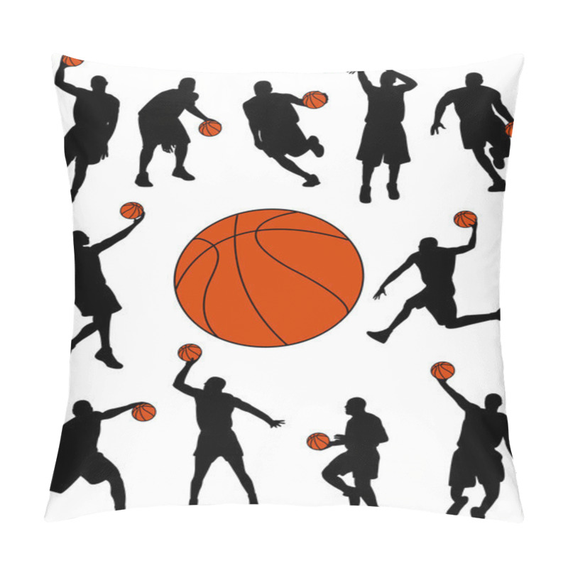 Personality  Basketball Players Silhouettes Pillow Covers