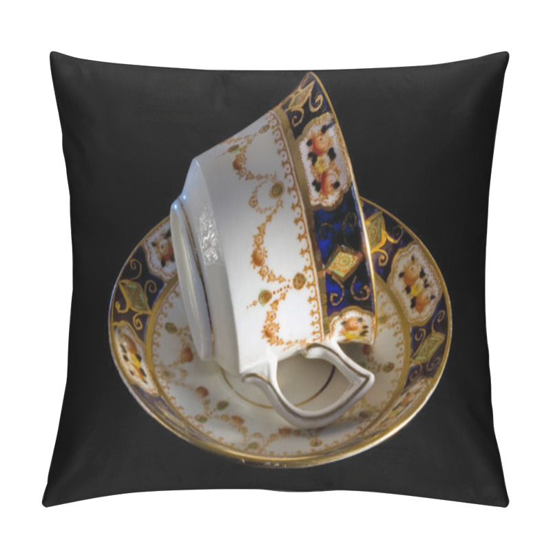 Personality  Old Fashioned Bone China Cup And Saucer Pillow Covers