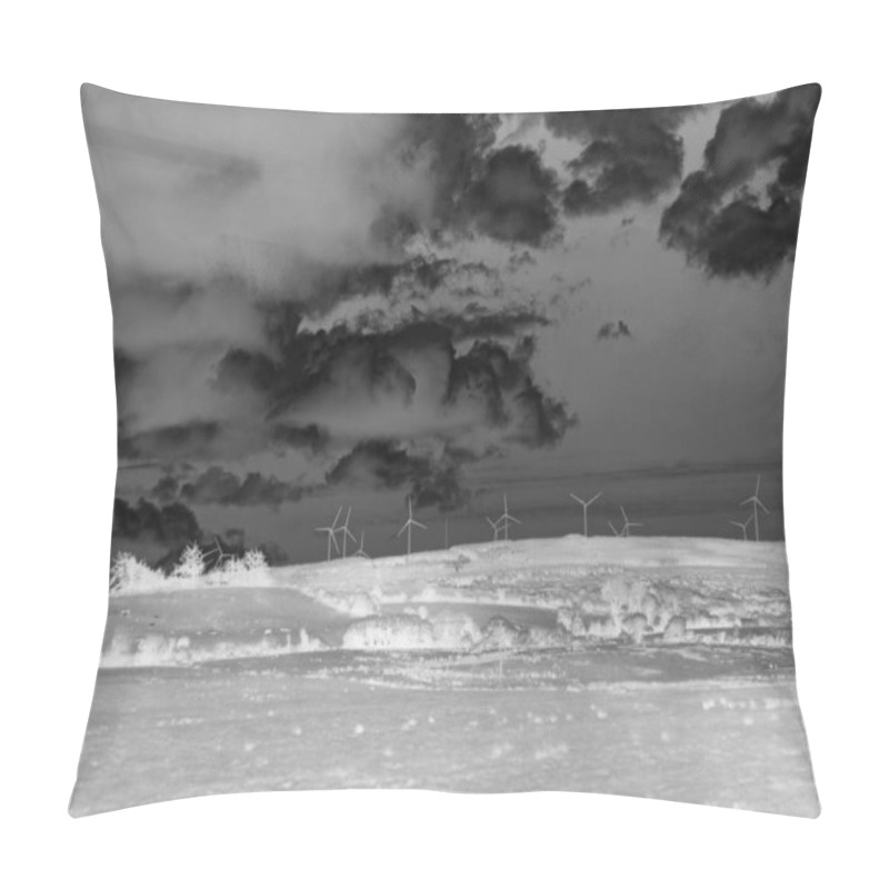 Personality  Beautiful Green Valley And Fields Of Ireland Under Deep Blue Sum Pillow Covers