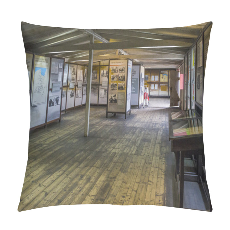 Personality  Inside The Barracks In The KL Stutthof, Poland Pillow Covers