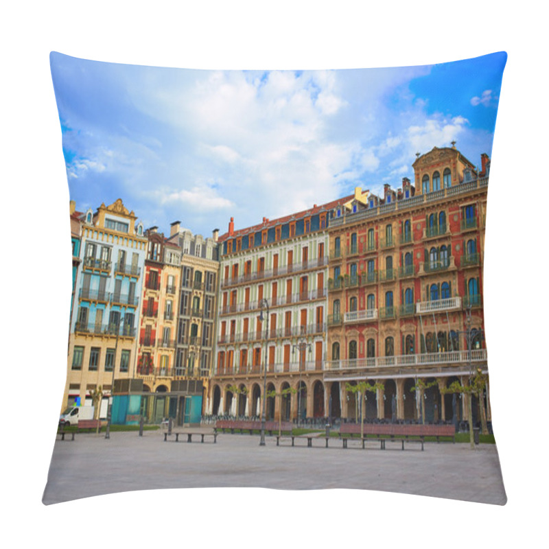 Personality  Pamplona Navarra Spain Plaza Del Castillo Square Pillow Covers