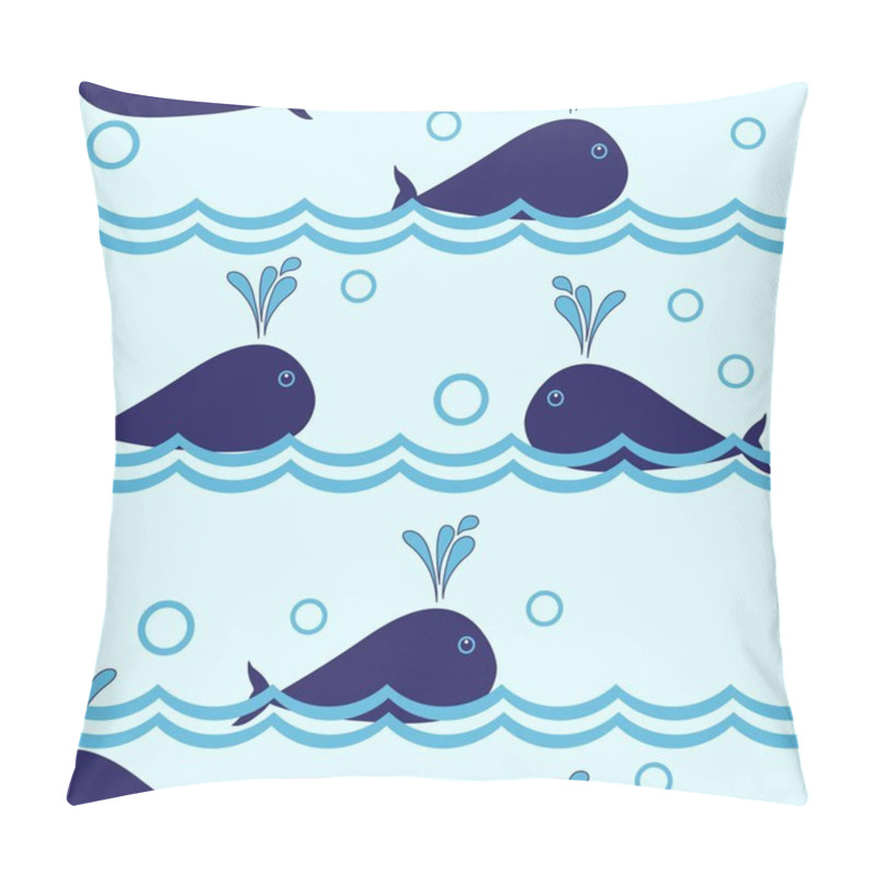 Personality  Seamless Dolphin Pattern Pillow Covers