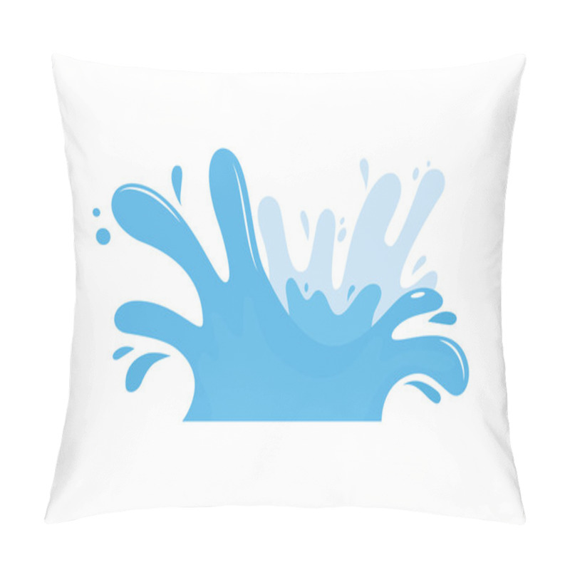 Personality  Vector Illustration Water Splash Pillow Covers