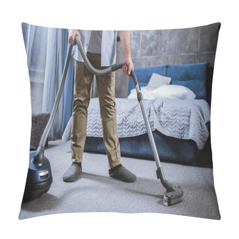 Personality  Man With Vacuum Cleaner Pillow Covers