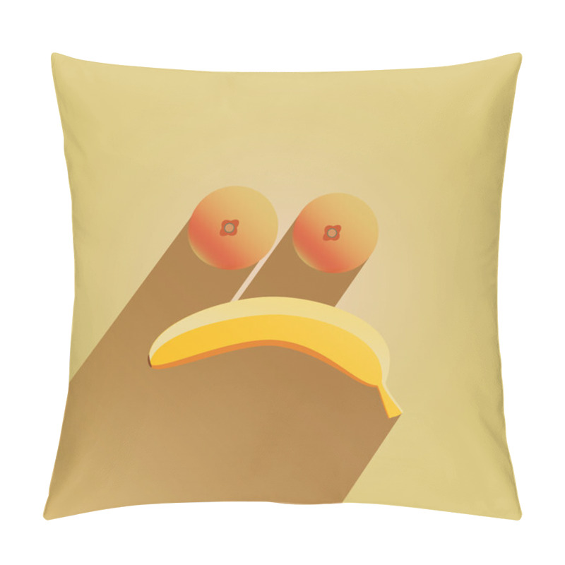 Personality  Sad-face Of Fruit Pillow Covers