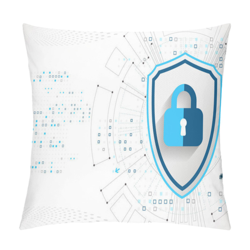 Personality  Protection Concept. Protect Mechanism, System Privacy.  Pillow Covers