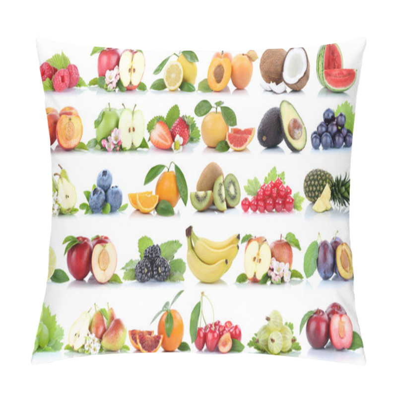 Personality  Fruits Fruit Collection Orange Apple Apples Banana Strawberry Pe Pillow Covers