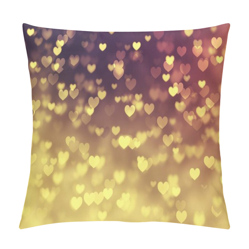 Personality  Light Heart Background Abstract Bokeh, Shine. Pillow Covers