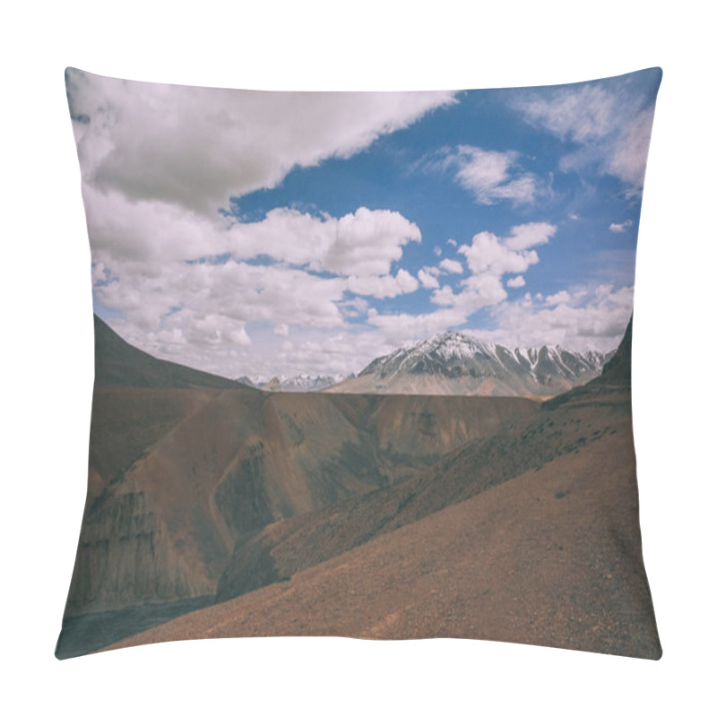 Personality  Beautiful Mountain Landscape And Cloudy Sky In Indian Himalayas, Ladakh Region Pillow Covers