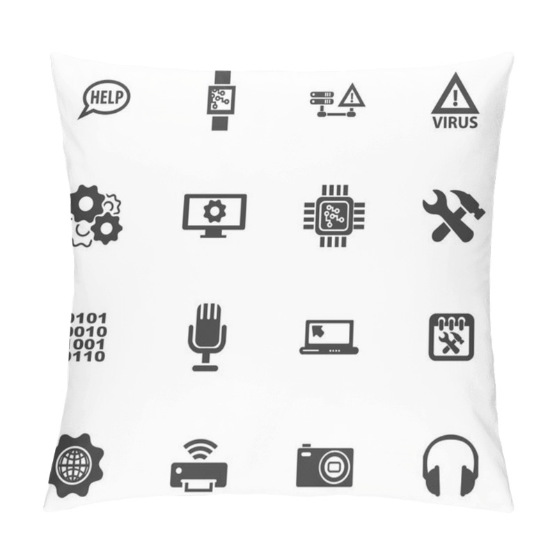 Personality  Electronics Repair Icons Set Pillow Covers