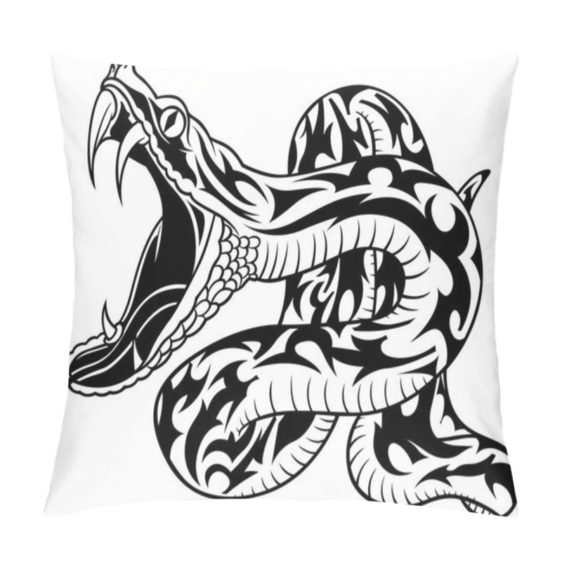 Personality  Snake Tattoo Pillow Covers