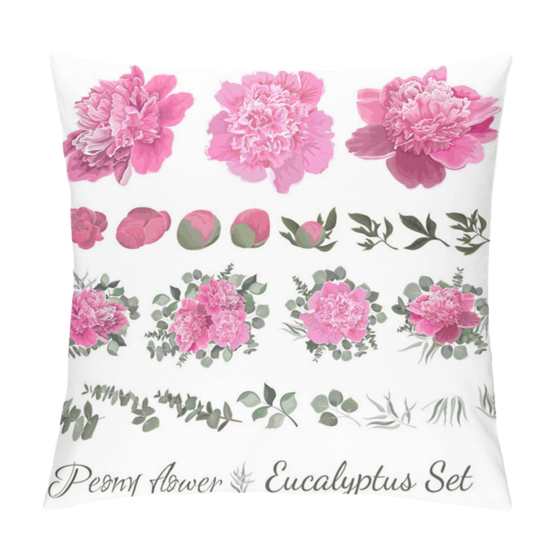 Personality  Set Pink Peony Pillow Covers