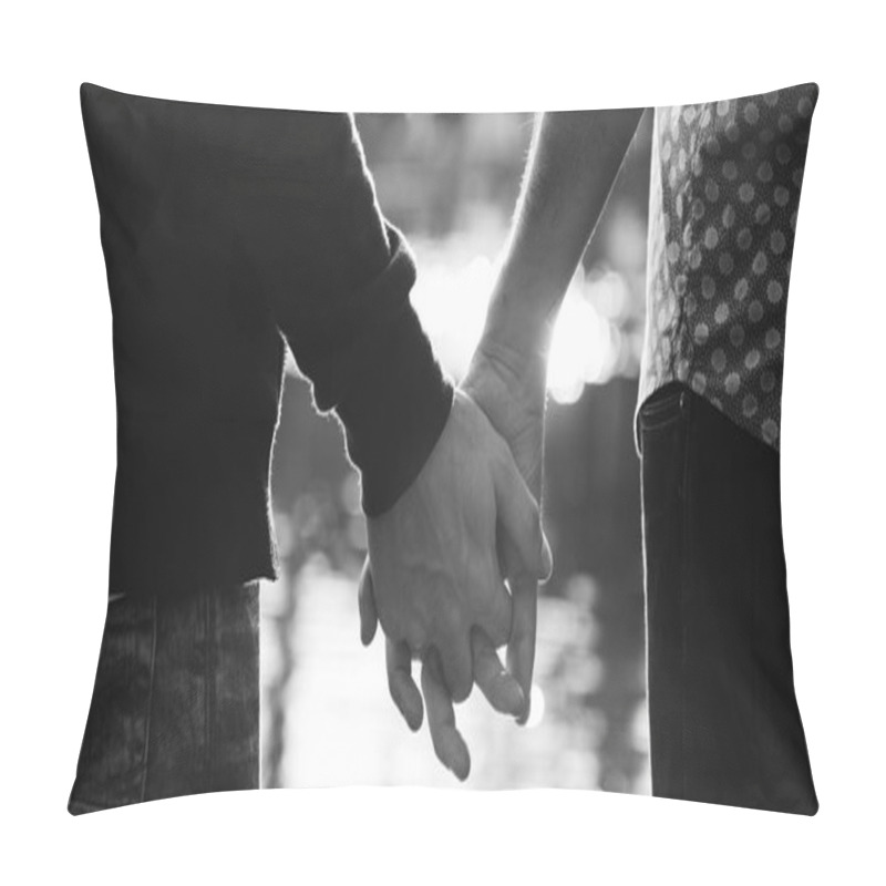 Personality  Gay Couple Holding Hands Pillow Covers