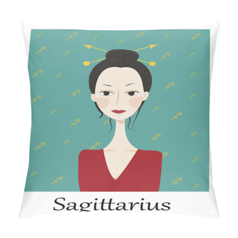 Personality  Horoscope. Zodiac Signs-Sagittarius Pillow Covers