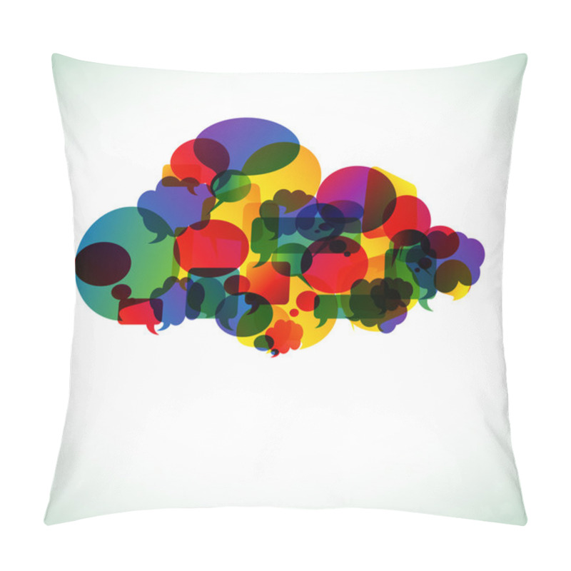 Personality  Cloud Computing - Vector Illustration Pillow Covers