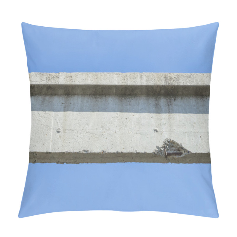 Personality  Concrete Beam On Blue Sky Pillow Covers