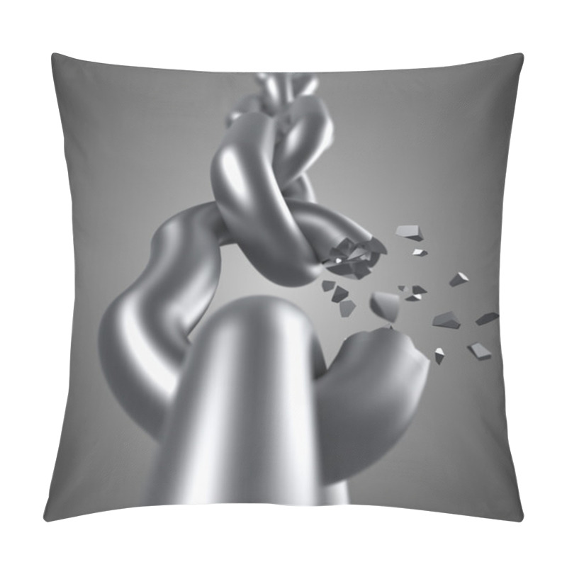 Personality  Steel Chain Breaking Pillow Covers