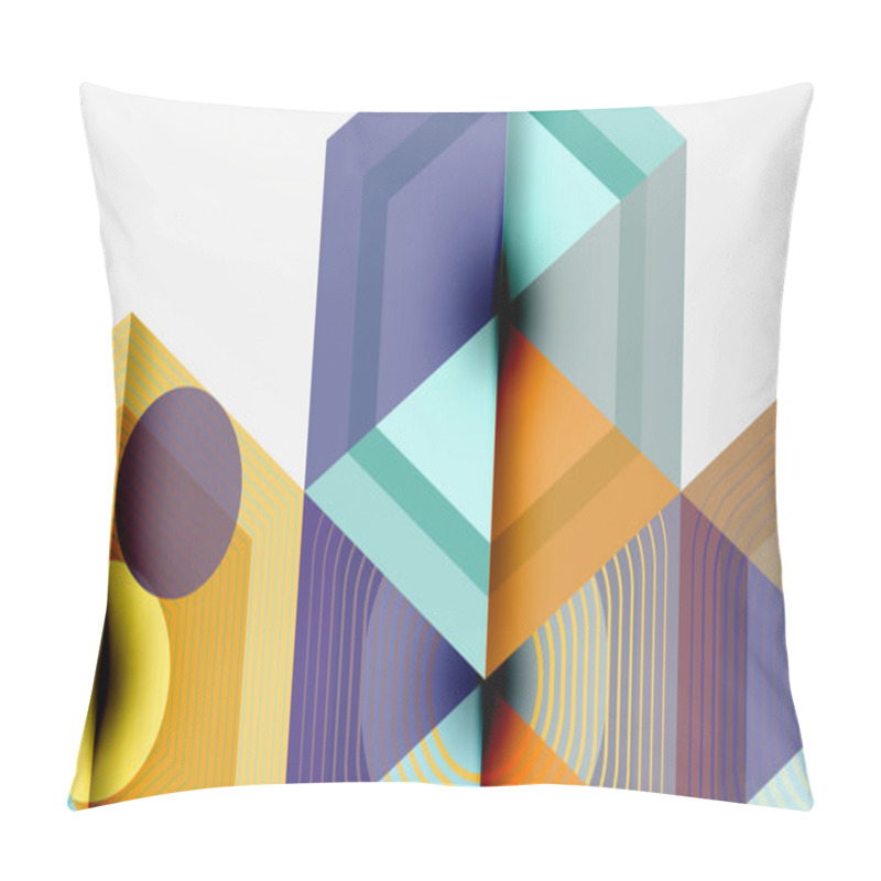 Personality  Hexagons, Diamonds Pattern. Geometric Repeating Hexagon Background Pillow Covers