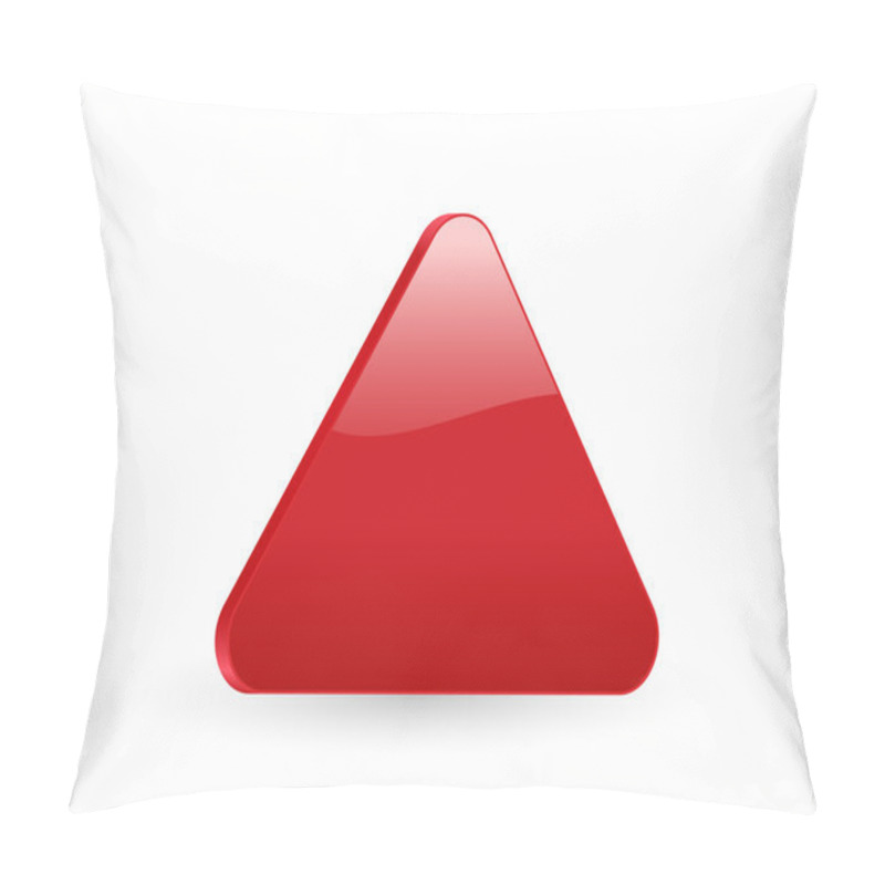 Personality  Triangular Red 3d Icon Pillow Covers