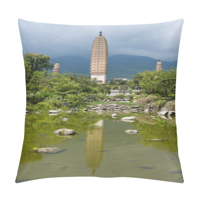 Personality  Three Pagodas In Dali Pillow Covers