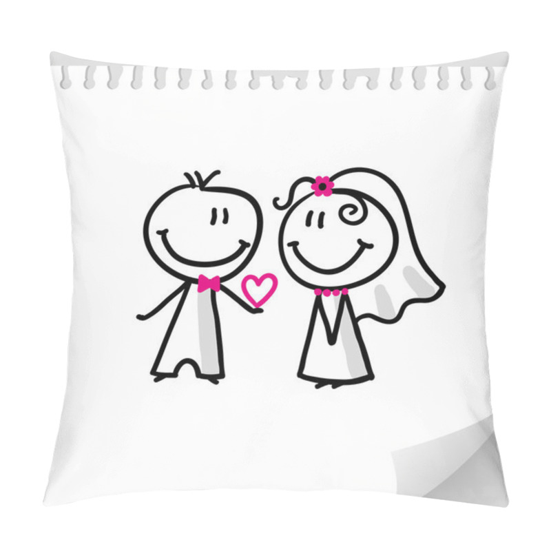 Personality  Wedding Couple Pillow Covers