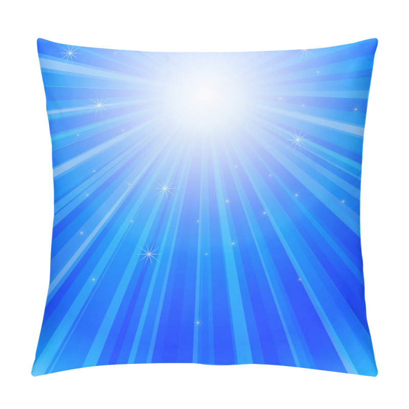 Personality  Ray Of Lights In Ocean Pillow Covers