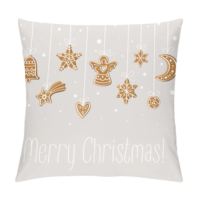 Personality  Merry Christmas Holiday Card Pillow Covers