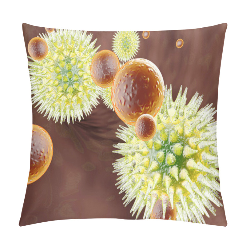 Personality  Virus Vs Immune System Pillow Covers