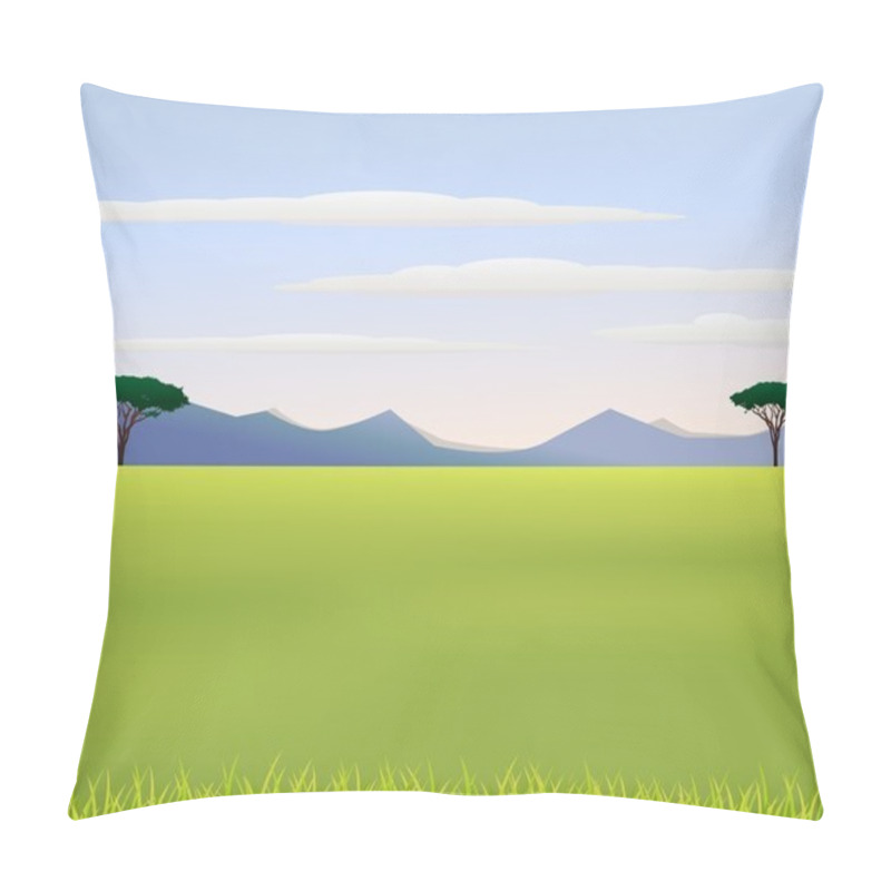 Personality  African Landscape Pillow Covers