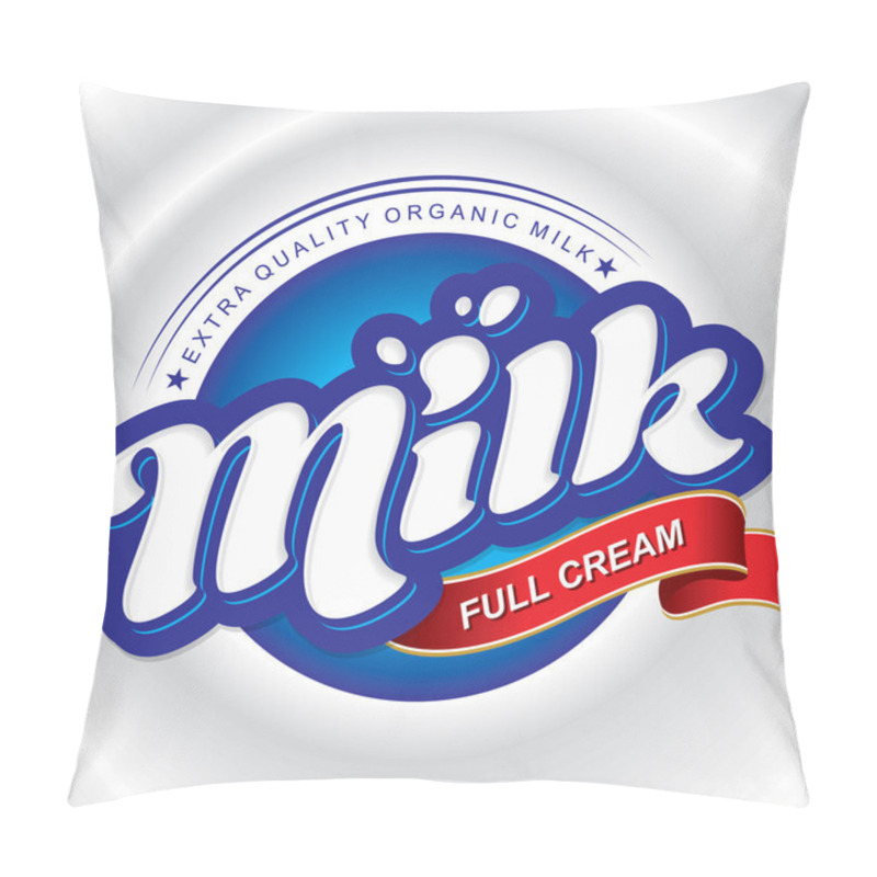 Personality  Milk Packaging Design (vector) Pillow Covers