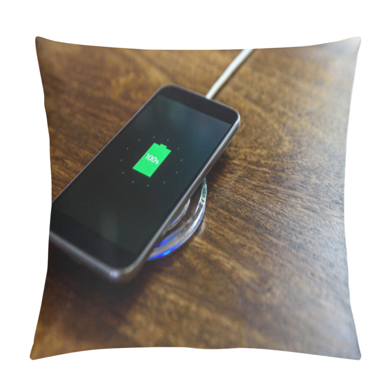 Personality  Smartphone Charging On A Charging Pad. Wireless Charging Pillow Covers