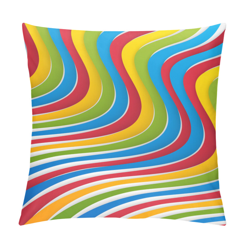 Personality  Vector Abstract Background Design Waves. Pillow Covers