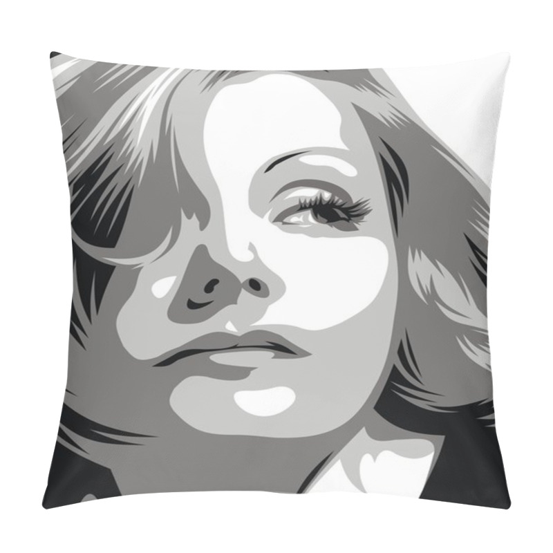 Personality  Greta Garbo - My Original Caricature Pillow Covers