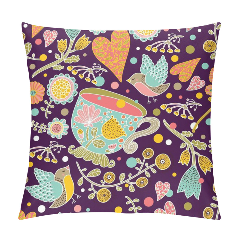 Personality  Tea Party Pattern Pillow Covers