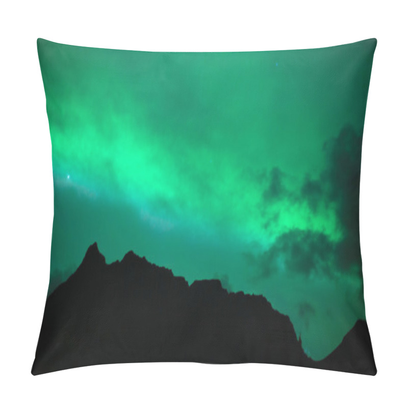 Personality  Wrangell Mountains Northern Lights Aurora Borealis Alaska Night Pillow Covers