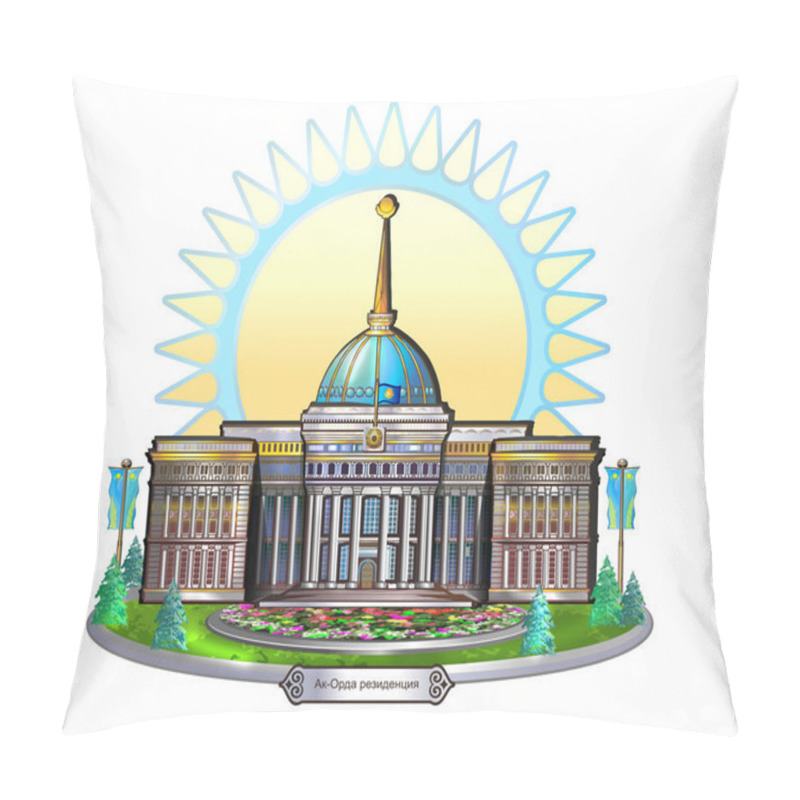 Personality  Ak-orda, Qazaqstan, Akorda, Aqorda, Nursultan Nazarbayev, Presidents Palace , Symbol Of The City Of Astana, Residence Of The President Of The Republic Of Kazakhstan, Capital Of Kazakhstan Astana, Ak Orda, Left Bank, Astana, Kazakhstan, White Horde  Pillow Covers