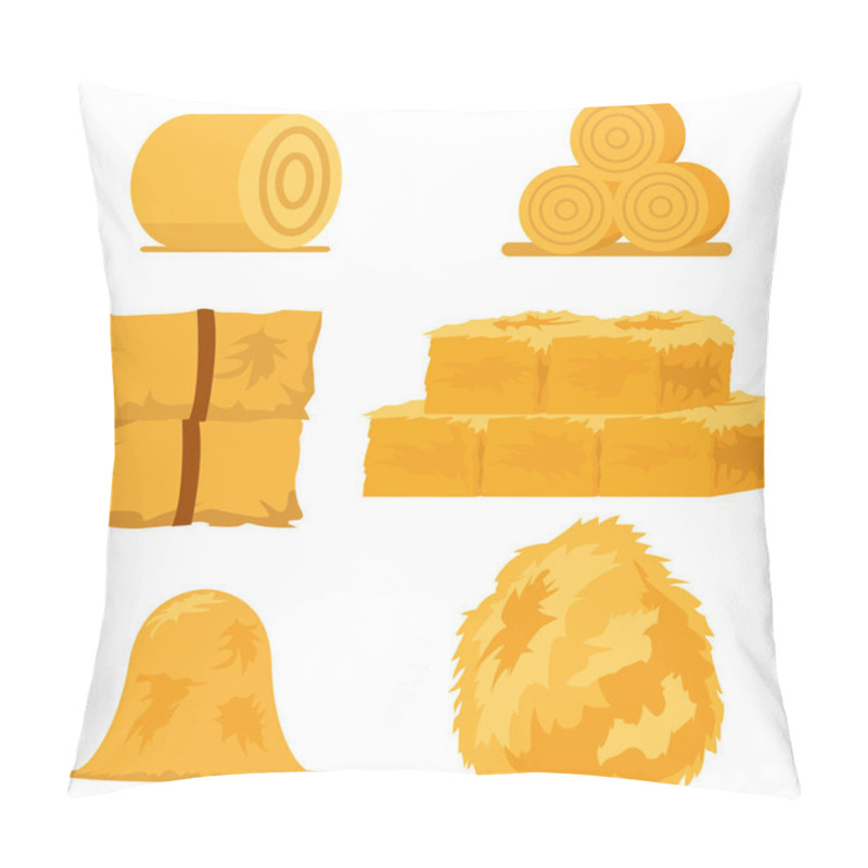 Personality  Cartoon Bale Of Hay Pillow Covers