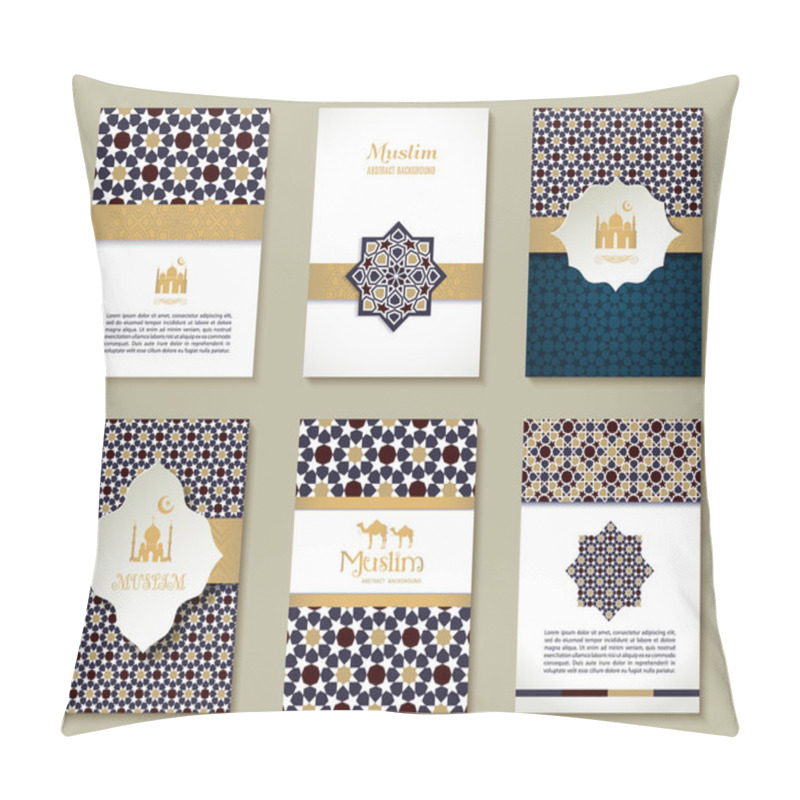 Personality  Brown Muslim Banners Set Pillow Covers