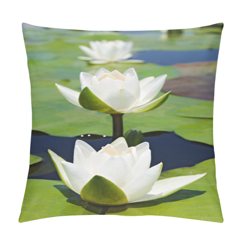 Personality  Three White Lilies Pillow Covers