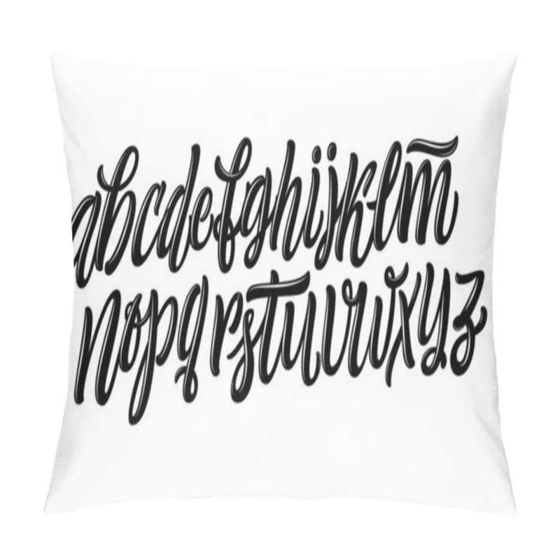 Personality  Vector Alphabet. Exclusive Custom Letters. Lettering And Custom Typography For Designs: Logo, Poster, Invitation, Card, Etc. Vector Brush Typography. Handwritten Brush Style Modern Cursive Font. Pillow Covers